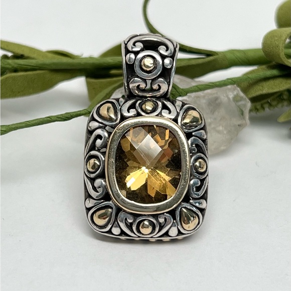 John Hardy Jewelry - John Hardy Citrine Batu Pendant .925 / 18K Gold